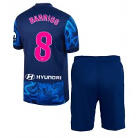 Camiseta Atletico Madrid Pablo Barrios #8 Tercera Equipación Replica 2024-25 para niños mangas cortas (+ Pantalones cortos)